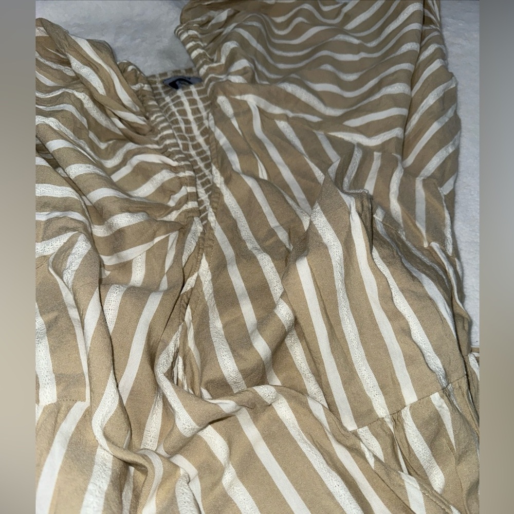 Waist defined stripe tie belt midi wrap dress by Old Navy. - Picture 6 of 9